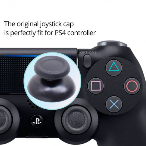 Pour PS4 10pcs Controller Joystick Mushroom Cap (Gris) SH101A973-06