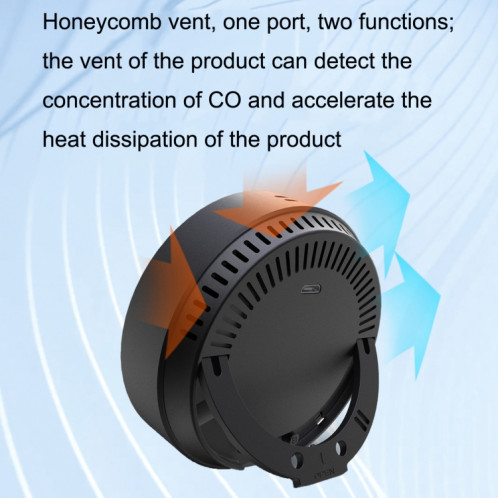 PTH-12 détecteur de dioxyde de carbone infrarouge Portable température et humidité Instrument de surveillance de la qualité de l'air SH41681607-06