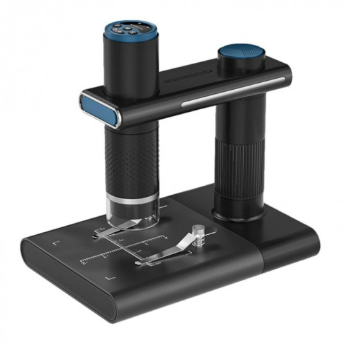 Loupe numérique de microscope électronique USB WIFI HD avec support (noir) SH401A646-06