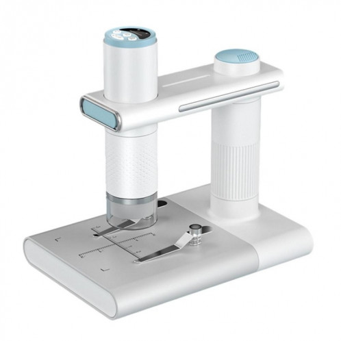 Loupe numérique de microscope électronique USB WIFI HD avec support (blanc) SH401B1280-06