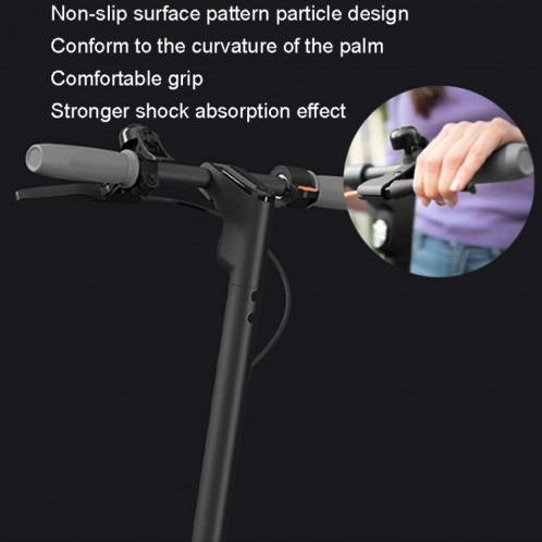 Pour Ninebot F30/F40 1 paire de housses de guidon en silicone pour scooter électrique (gris) SH501A1818-06