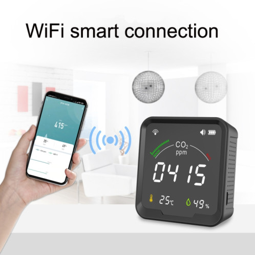PTH-9CW Wifi détecteur de CO2 infrarouge Intelligent détecteur de qualité de l'air température à la maison et mètre d'humidité SH4191608-06