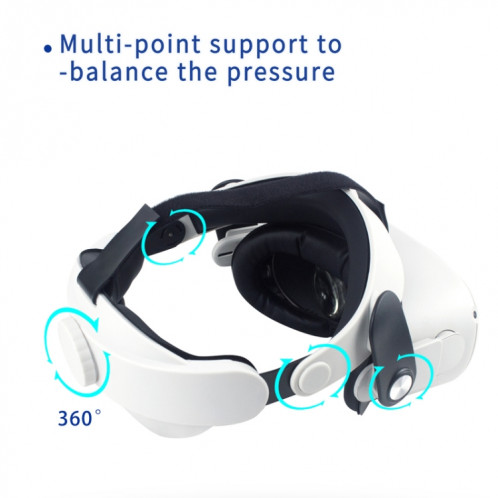 Sangle de tête réglable pour lunettes Meta Quest 2 VR, améliore le confort Elite SH43891192-07