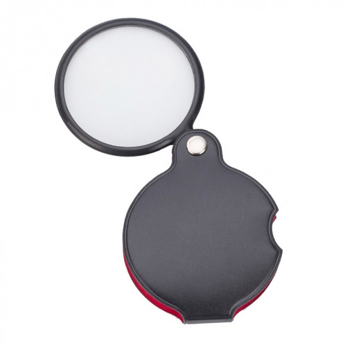 5pcs 50mm 8X Mini Loupe Pliante en Cuir SH439342-06