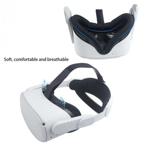 Pour Meta Quest 2 VR casque Anti-transpiration masque pour les yeux VR couverture de support d'interface faciale (noir) SH701A548-05