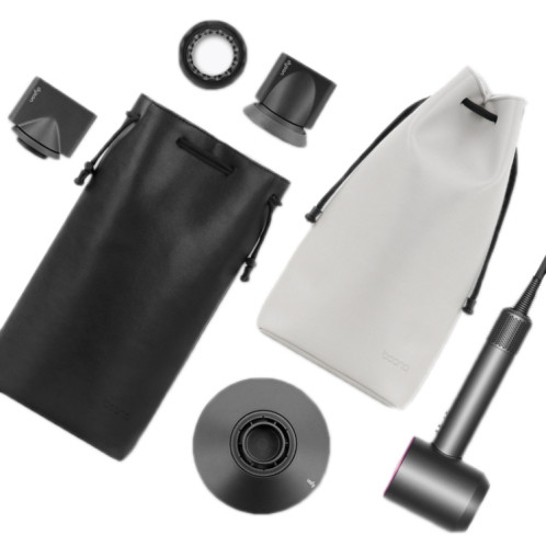 Baona DS-003 pour sèche-cheveux Dyson Accessoires complets Sac de rangement en PU (Noir) SB001A1283-06