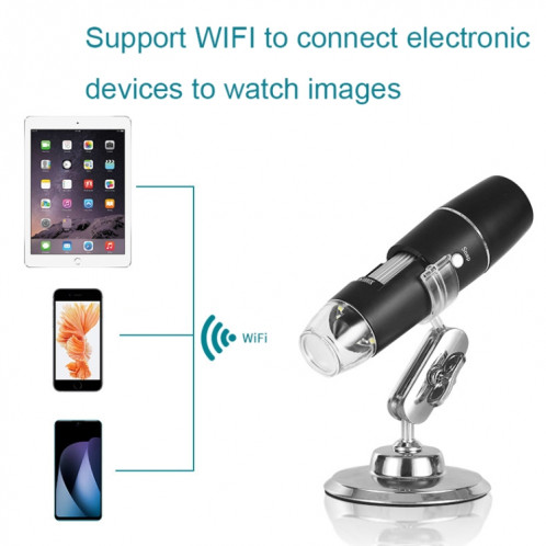 50X-1000X Wireless WIFI Connection LED Microscope numérique portable, spécification : W05-B SH7802315-07