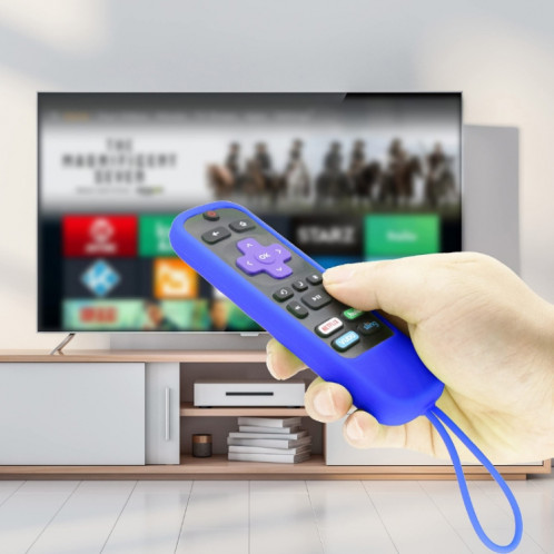 Pour TCL Roku 3600R/3900/Voice RCAL7R 2 pièces coque en silicone pour télécommande (bleu mer) SH401C324-06