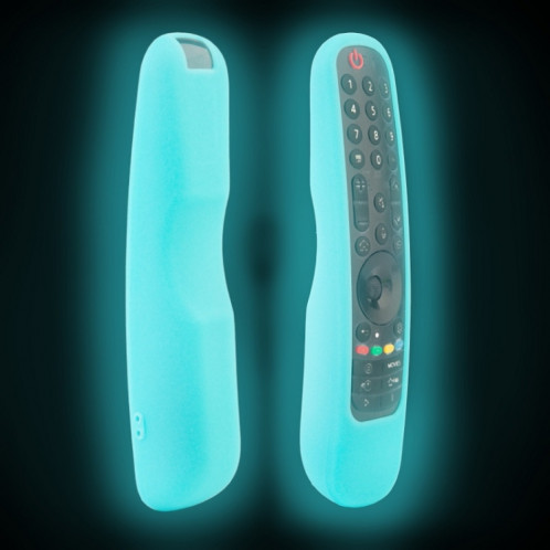 Pour LG MR21GA/MR21GC 2 pièces télécommande coque en silicone (bleu fluo) SH501E201-06