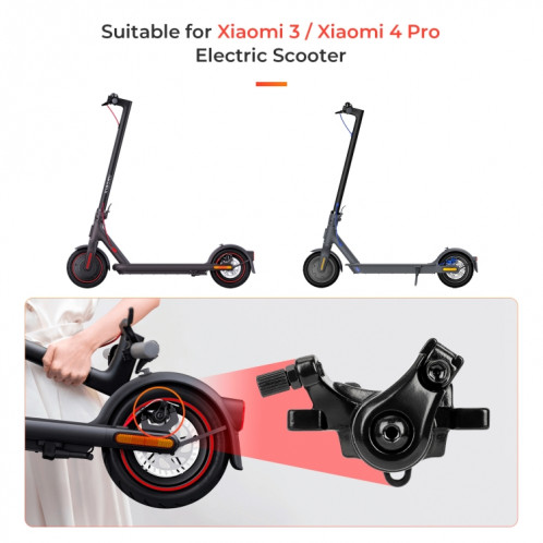 Pour Xiaomi Electric Scooter 3/ 4 Pro Étriers de frein à disque de roue arrière (bleu) SH701B1335-06
