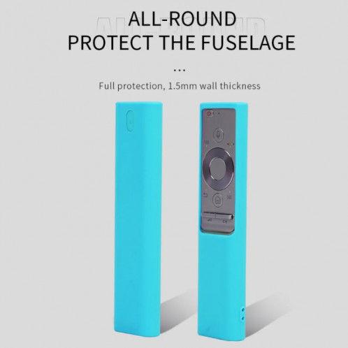 Pour Samsung BN-Q789FC 2pcs Télécommande Housse en silicone anti-poussière (Bleu) SH501C1610-06
