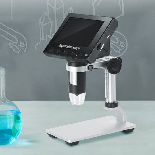 DM3 4,3 pouces écran LED lumière 1000X HD microscope numérique électronique portable, spécification : métal SH75021872-07