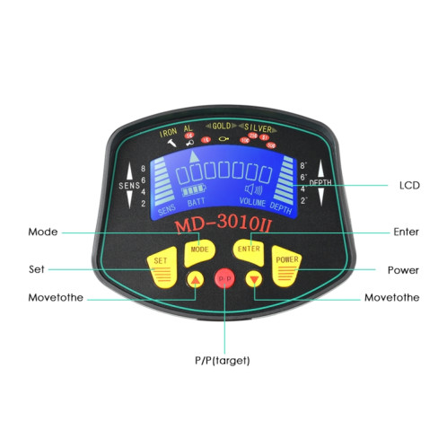 Détecteur de métaux souterrain haute sensibilité MD3010II SH4815435-08