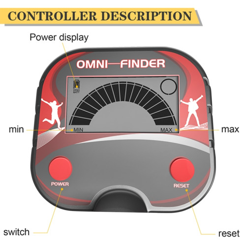 MD3002 Détecteur de métaux souterrain pour jouets de plage pour enfants (noir) SG701A1725-07