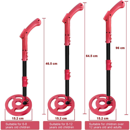 MD3006 Détecteur de métaux Outdoor Treasure Hunter Jouets Détecteur de science pour enfants (rouge) SG801A1717-06
