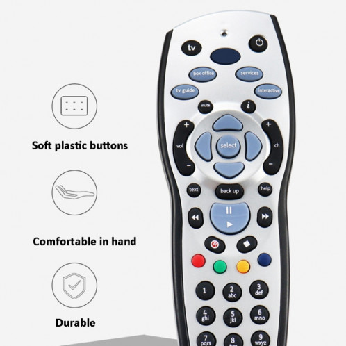 Pièces de réparation pour télécommande infrarouge UK SKY HD TV SH4867609-05