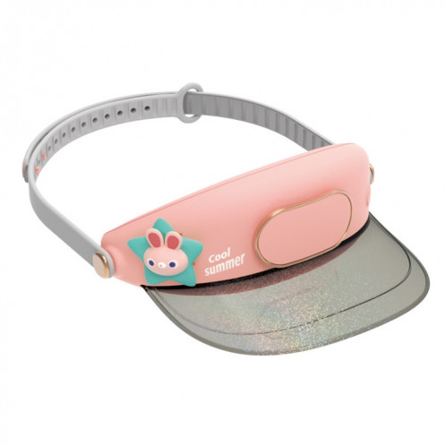 Chapeau de ventilateur sans lame pour animaux de compagnie mignon USB rechargeable vitesse réglable protection solaire d'été ventilateur pare-soleil (lapin étoile) SH501A1304-08