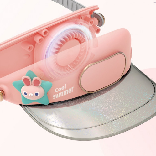 Chapeau de ventilateur sans lame pour animaux de compagnie mignon USB Rechargeable vitesse réglable Protection solaire d'été ventilateur pare-soleil (Love Dragon) SH501D1067-08