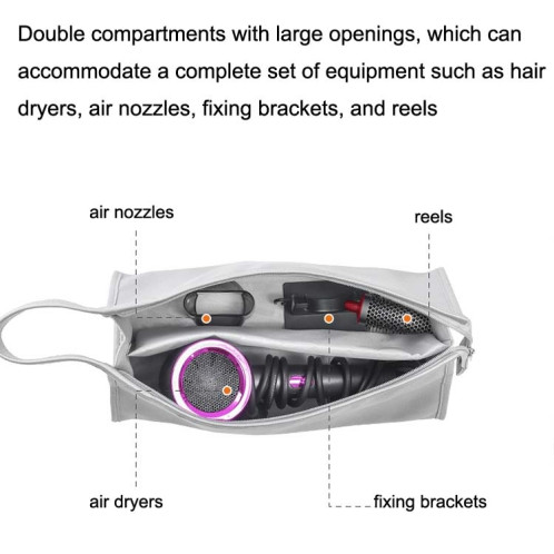 Pour Dyson Hair Dryer Storage Package Hair Roll Housse de protection, Couleur : Gris SH15021405-07