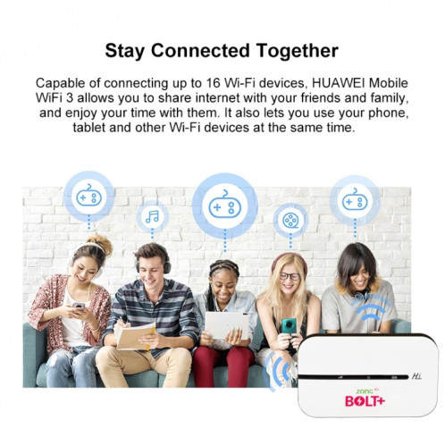 Routeur E5576S 4G LTE sans carte de verrouillage WiFi Support malais MOD routeur mobile pour l'europe asie afrique (blanc) SH901A1906-06