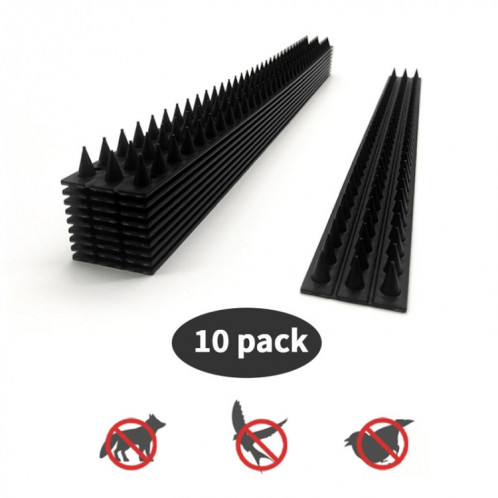 10pcs SK419 ligne d'équipement électrique Anti-oiseau épine toit avant-toit lecteur oiseau clôture anti-vol électrique oiseau épine (noir) SH101A163-06