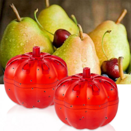 SK116 2pcs Petits pièges à mouches à fruits à la citrouille Fruit Flying Worm Catcher (Rouge) SH301A763-09