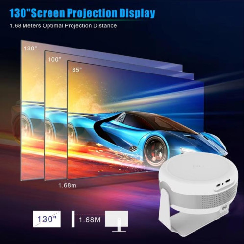Projecteur intelligent T269 Pro 1280x720P WiFi 6 4K Android 11 Système Home Cinéma Prise AU SH60041673-08