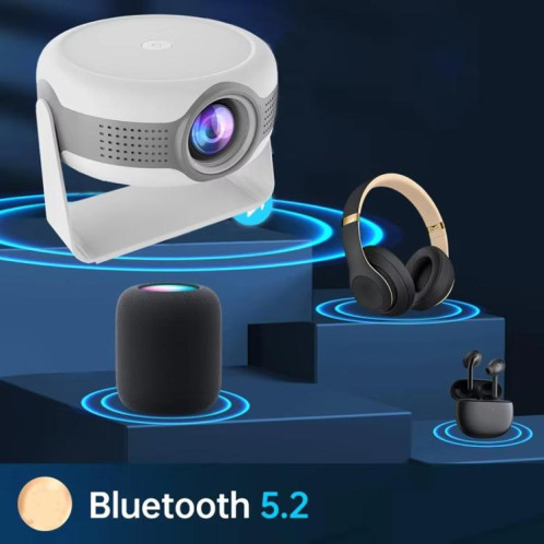 Projecteur intelligent T269 Pro 1280x720P WiFi 6 4K Android 11 Système Home Cinéma Prise AU SH60041673-08