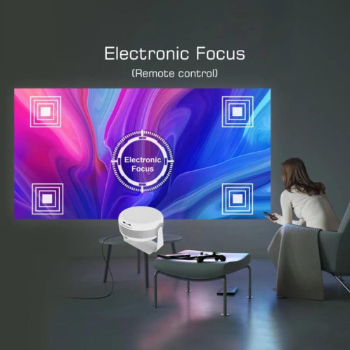 T269 Pro 1280x720P Projecteur intelligent WiFi 6 4K Android 11 Système Home Cinéma Prise UE SH60011267-08