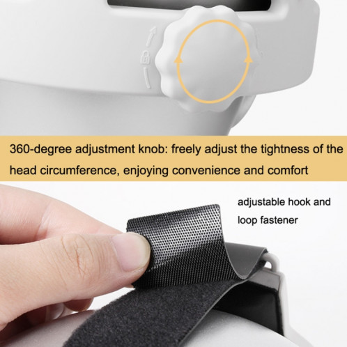 Hifylux Q2-TD79 pour Oculus Quest 2 Décompression Confortable Bandeau Ensemble VR Lunettes Accessoires (Blanc) SH401A1980-011