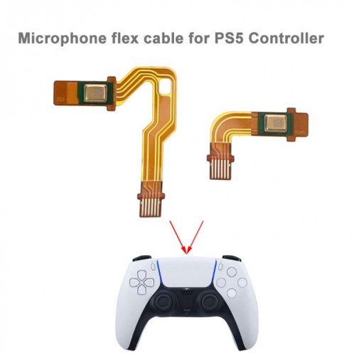 Pour les pièces de réparation de câble flexible de microphone de contrôleur PS5 court SH2202570-04