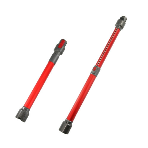 Pour Dyson V7 V8 V10 V11 V15 Tube d'extension en métal à tige télescopique pour aspirateur (rouge) SH301A120-06