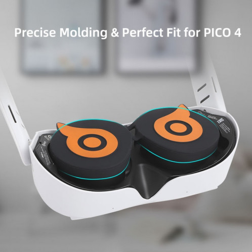 Pour PICO 4 Hifylux PC-ZF23 Owl Lens Protector Dust Scratch VR Lunettes Étui en silicone (Orange) SH301A900-010