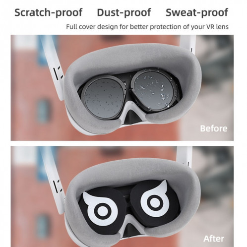 Pour PICO 4 Hifylux PC-ZF23 Owl Lens Protector Dust Scratch VR Lunettes Étui en silicone (Orange) SH301A900-010