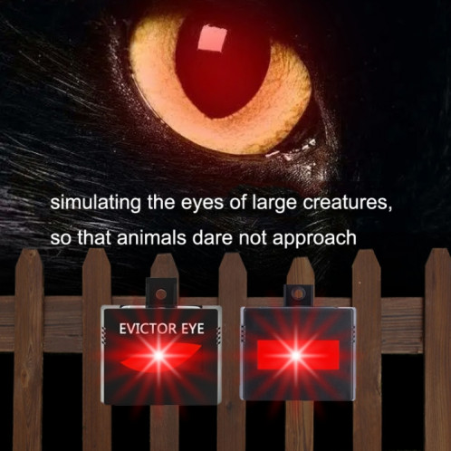SK191 1pc Solaire Ferme Wild Eagle Eye Animal Repeller SH0301279-010