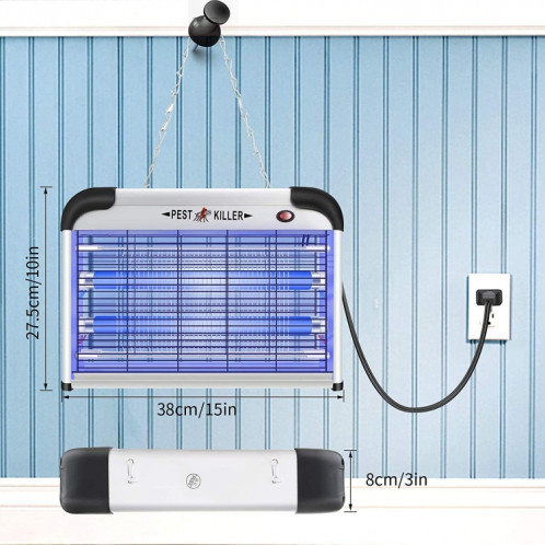 SK611 intérieur ménage 20W lampe anti-moustique à choc électrique haute tension hôtel mouche tueur lampe (prise ue) SH401B1710-016