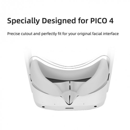 Pour PICO 4 Hifylux PC-PF26 Masque pour les yeux en silicone Lunettes VR Étui occultant anti-transpiration (Noir) SH201B1565-010