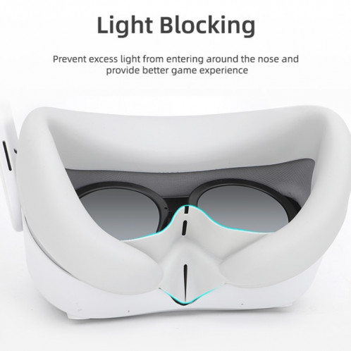 Pour PICO 4 Hifylux PC-PF26 Masque pour les yeux en silicone Lunettes VR Étui occultant anti-transpiration (Noir) SH201B1565-010