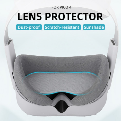 Pour PICO 4 Hifylux PC-ZF17 Protecteur d'objectif Lunettes VR Tampon éponge anti-poussière (gris clair) SH901A829-08