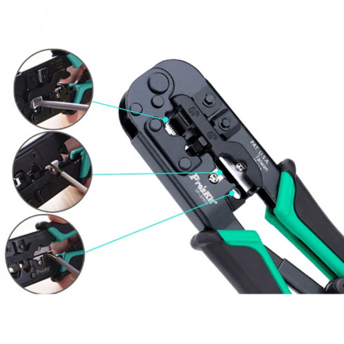 Pince à sertir réseau à trois usages ProsKit CP-376TR 4P/6P/8P SP5429662-09
