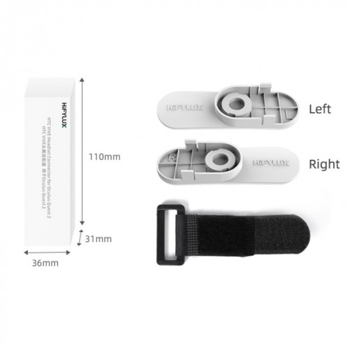 Pour adaptateur de casque Oculus Quest 2 Hifylux connecteur de bandeau intelligent d'écoute HTC VIVE (comme indiqué) SH201A427-08