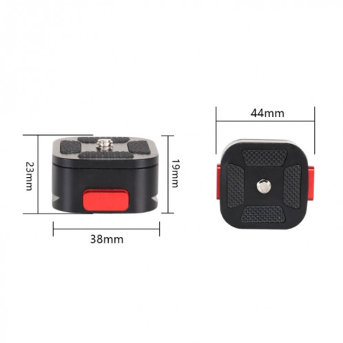 Z049 Quartet Mini pince à plaque à dégagement rapide pour appareil photo reflex numérique caméscope trépied monopode SH7101474-05