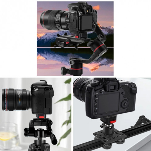 Z049 Quartet Mini pince à plaque à dégagement rapide pour appareil photo reflex numérique caméscope trépied monopode SH7101474-05
