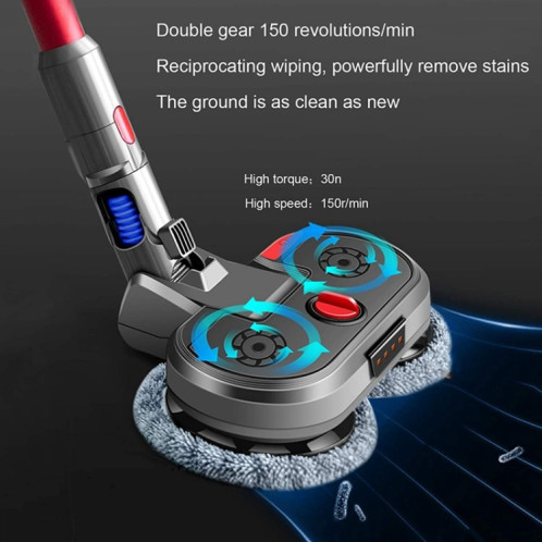 Pour Dyson V7 V8 V10 V11 aspirateur tête de nettoyage électrique réservoir d'eau intégré avec chiffon 6 pièces SH2301859-07