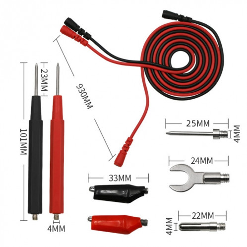Ensemble de ligne de test multimètre multifonctionnel 16 en 1 (1 jeu) SH601A954-08
