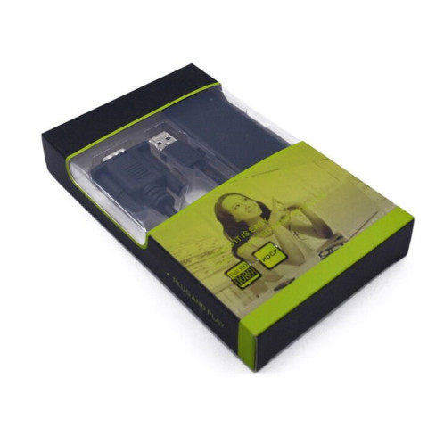 HD55Y Câble adaptateur VGA vers HDMI Convertisseur VGA + USB vers HD 1080P avec alimentation (Noir) SH001A1188-09