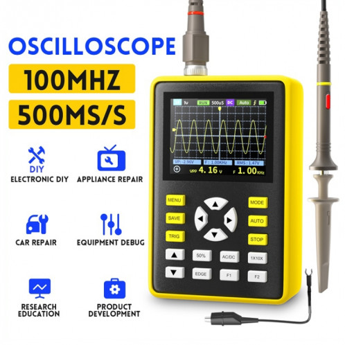 Oscilloscope numérique FNIRSI 2,4 pouces à écran IPS 100 MHz (5012H) SF101A1473-013