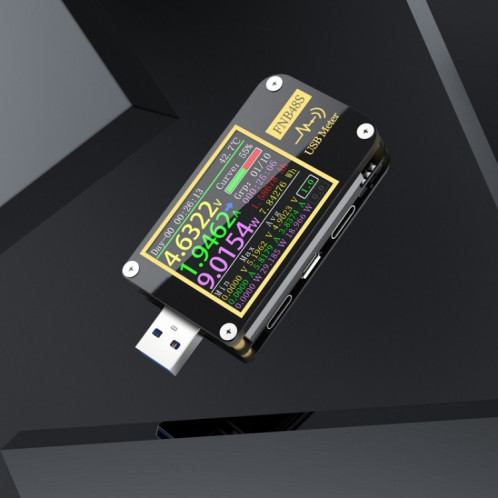 FNIRSI FNB48S Testeur de charge rapide multifonctionnel ampèremètre de tension USB, spécification : Bluetooth SF89011403-019