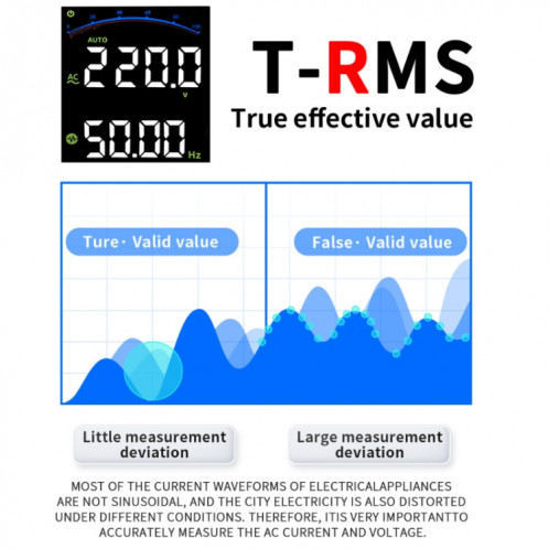 Multimètre numérique entièrement automatique de haute précision FNIRSI S1 (bleu) SF701A108-014