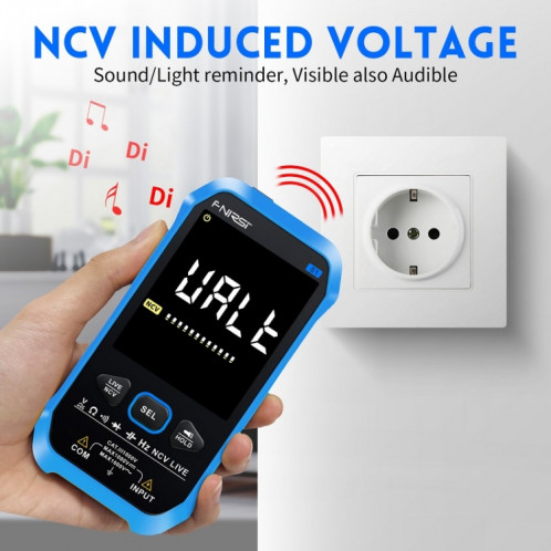 Multimètre numérique entièrement automatique de haute précision FNIRSI S1 (bleu) SF701A108-014
